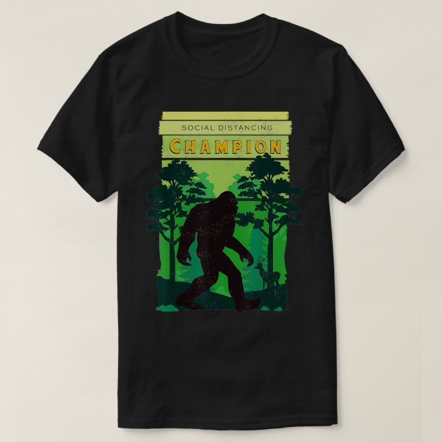 Social Distancing World Champion  3  T Shirt (Design framsida)
