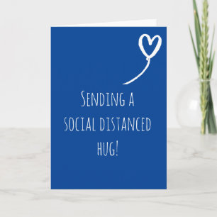 Social Distans Knuff Saknar Dig Födelsedag Kort