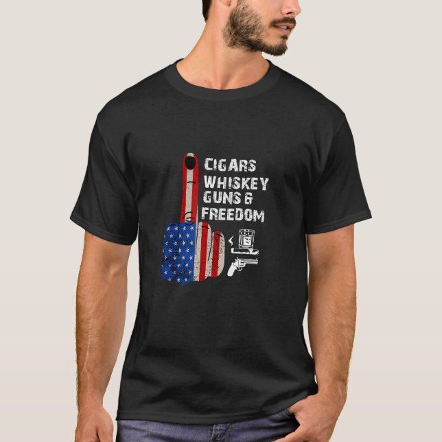 Social Distansering Cigarr Röknings Skyltar Whiske T Shirt (Framsida)