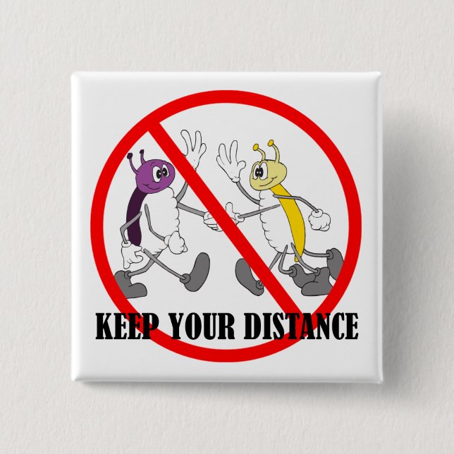 Social distansering Covid-19 Coronavirus Knapp (Framsida)