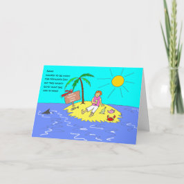 Social Distansering Kvinna Rolig Tecknad Mors Dag Kort