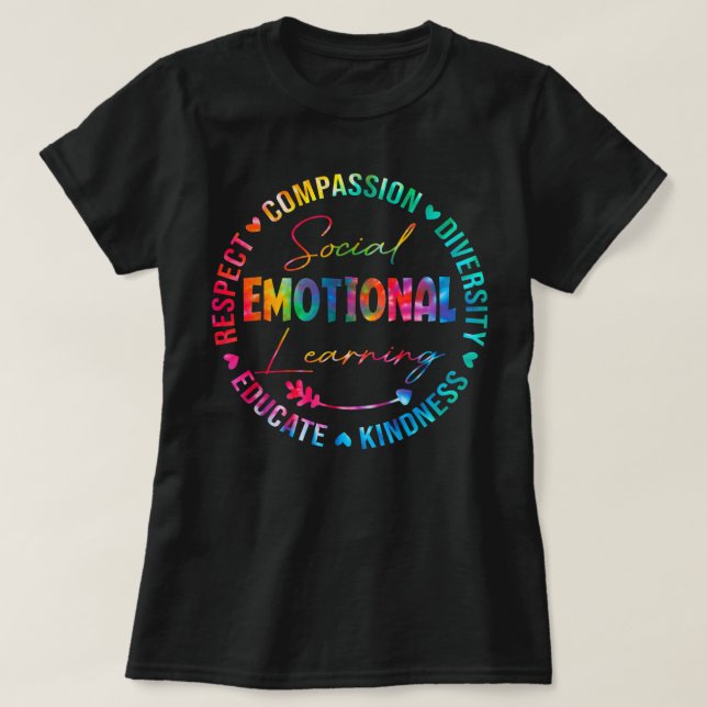 Social Emotional Learning Heart Counselor Teacher T Shirt (Design framsida)