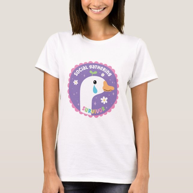 Social gathering survivor  t shirt (Framsida)