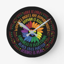 Social Justice Rainbow Färg Ord Art