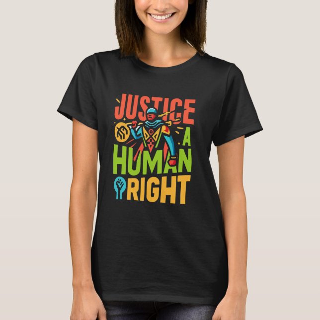 Social Justice Warrior Equality Human Högers Socia T Shirt (Framsida)