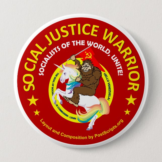 Social Justice Warrior Knapp (Framsida)