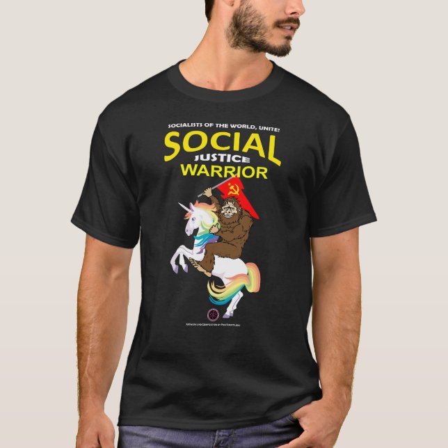 Social Justice Warrior T Shirt (Framsida)