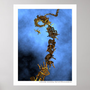 Social klättring - Echelle sociale Poster