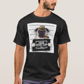SOCIAL KLUBB FÖR CIGARR (SVARTEN) TEE SHIRT