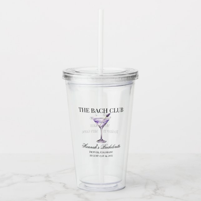 Social Klubb Lavender Cocktail Bach Girls Resa Take Away Mugg (Framsida)