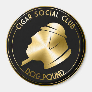 Social klubbmagnet för cigarr magnet
