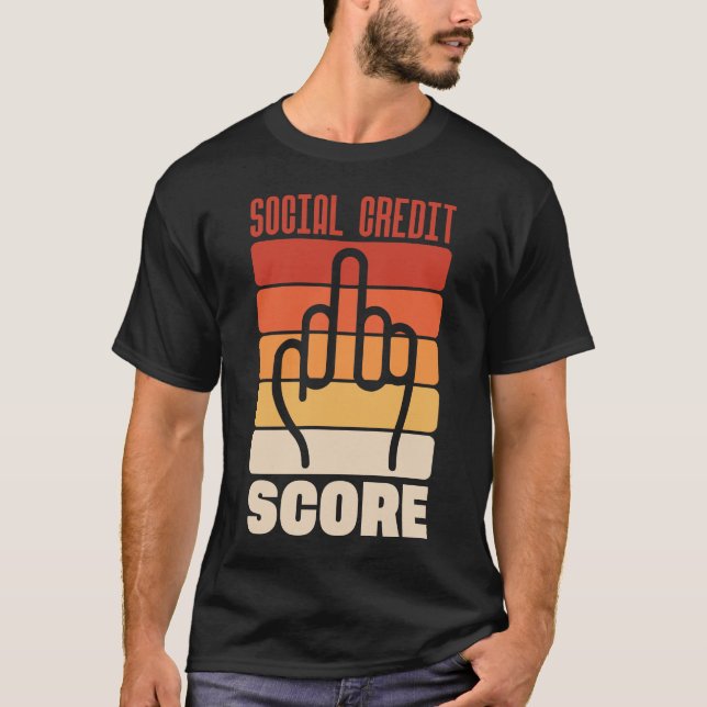 Social Kredit Score T Shirt (Framsida)