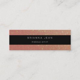 Social Media-All & Website Rosa Glitter Mini Visitkort