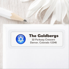 Social Media App Jewish Fladdermus eller Pub Mitzv Returadress Etikett