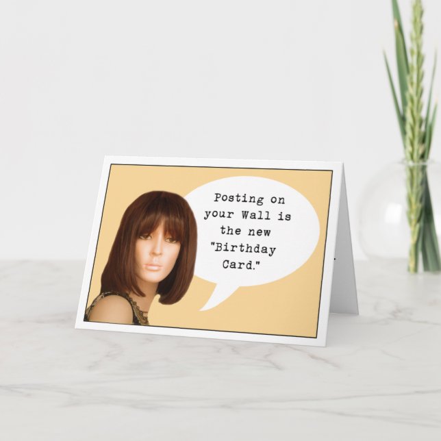 Social Media Birthday Kort (Framsida)