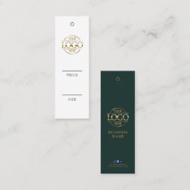 Social Media Business Logo Clothing Price Hang Tag Mini Visitkort