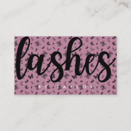 Social Media Butterfly Lash Nagel Visitkort