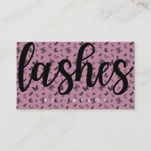Social Media Butterfly Lash Nagel Visitkort