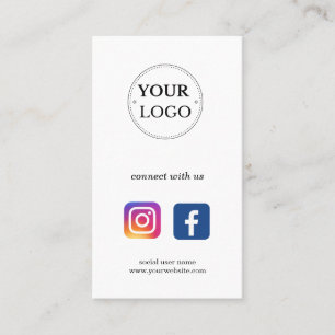 Social Media Connect with US Visitkort