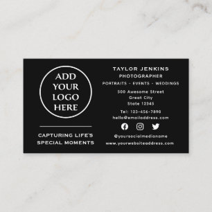 Social Media Corporate Professionell Company Logot Visitkort