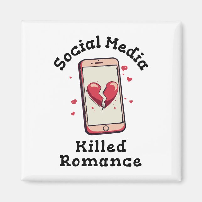 Social Media dödade Romantik Magnet (Framsidan)