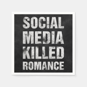 Social Media dödade Romantik Pappersservett