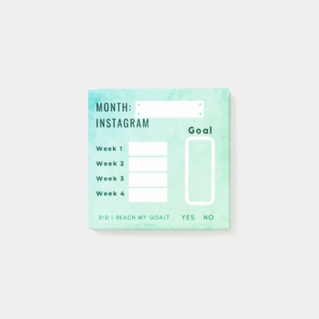 Social Media Followers Tracker Post-It® Notes Post-it Block (Framsida)