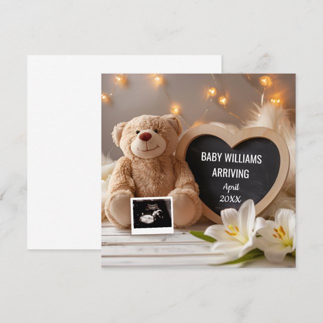Social Media i Lilies Baby Inbjudningar (Fram/baksida)