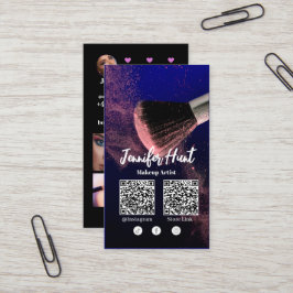 Social Media Influencer Trendig Stil QRcode Visitkort