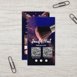 Social Media Influencer Trendig Stil QRcode Visitkort