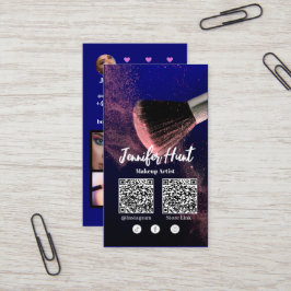 Social Media Influencer Trendig Stil QRcode Visitkort