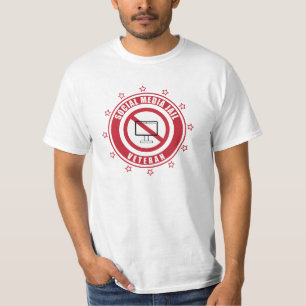 Social Media Jail Veteran Badge T Shirt