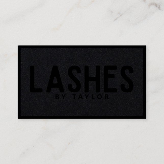 Social Media Lash Elegant Modern Visitkort (Framsida)
