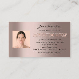 Social Media Logotyp Photo QR Code Makeup Beauty Visitkort