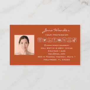 Social Media Logotyp Photo QR-kod Bloggare Ro Visitkort