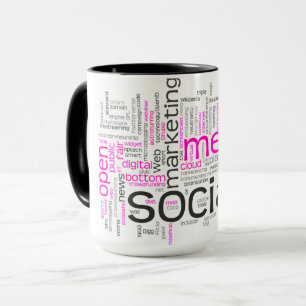 Social Media Marknadsföring Combo Mugg