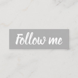 Social media minimalistisk modern grått-instagram mini visitkort