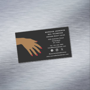 Social Media Nagel Techician ManiboyBeauty Salon Magnetiska Visitkort
