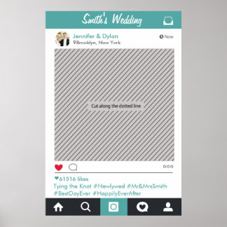 Social Media Party Ram Photo Booth Prop Poster fot