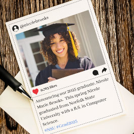 Social Media Post Photo Studenten Meddelande