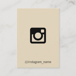 Social Media Promotion / Beige Visitkort