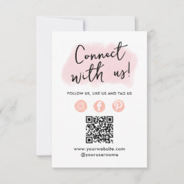 Social Media QR-kod Anslut med USA-Affärskortet Inbjudningar