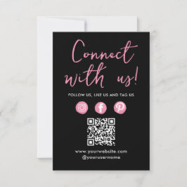 Social Media QR-kod Anslut med USA-Affärskortet Inbjudningar