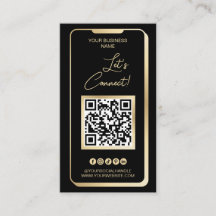 Social Media QR-kod Feminine Modern Guld Business