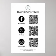 Social Media QR-kod - företag