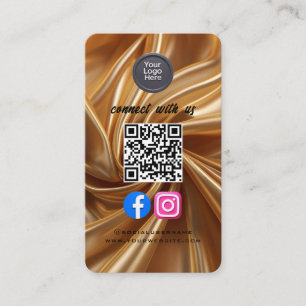 Social Media QR-kod Modern Pro Minimalistisk Slick Visitkort