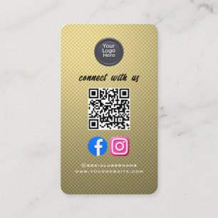 Social Media QR-kod Modern Pro Minimalistisk Slick Visitkort