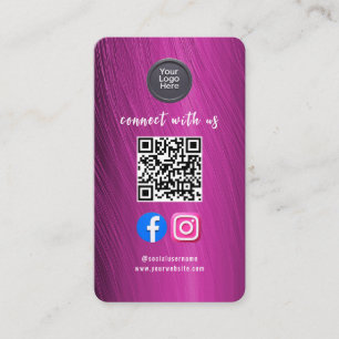 Social Media QR-kod Modern Pro Minimalistisk Snygg Visitkort