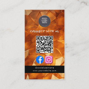 Social Media QR-kod Modern Pro Minimalistisk Snygg Visitkort