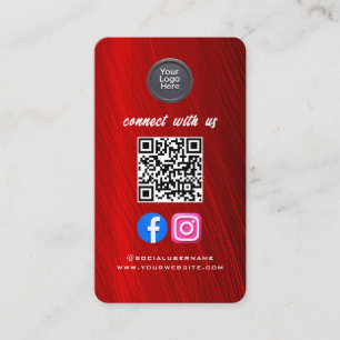Social Media QR-kod Modern Pro Minimalistisk Snygg Visitkort